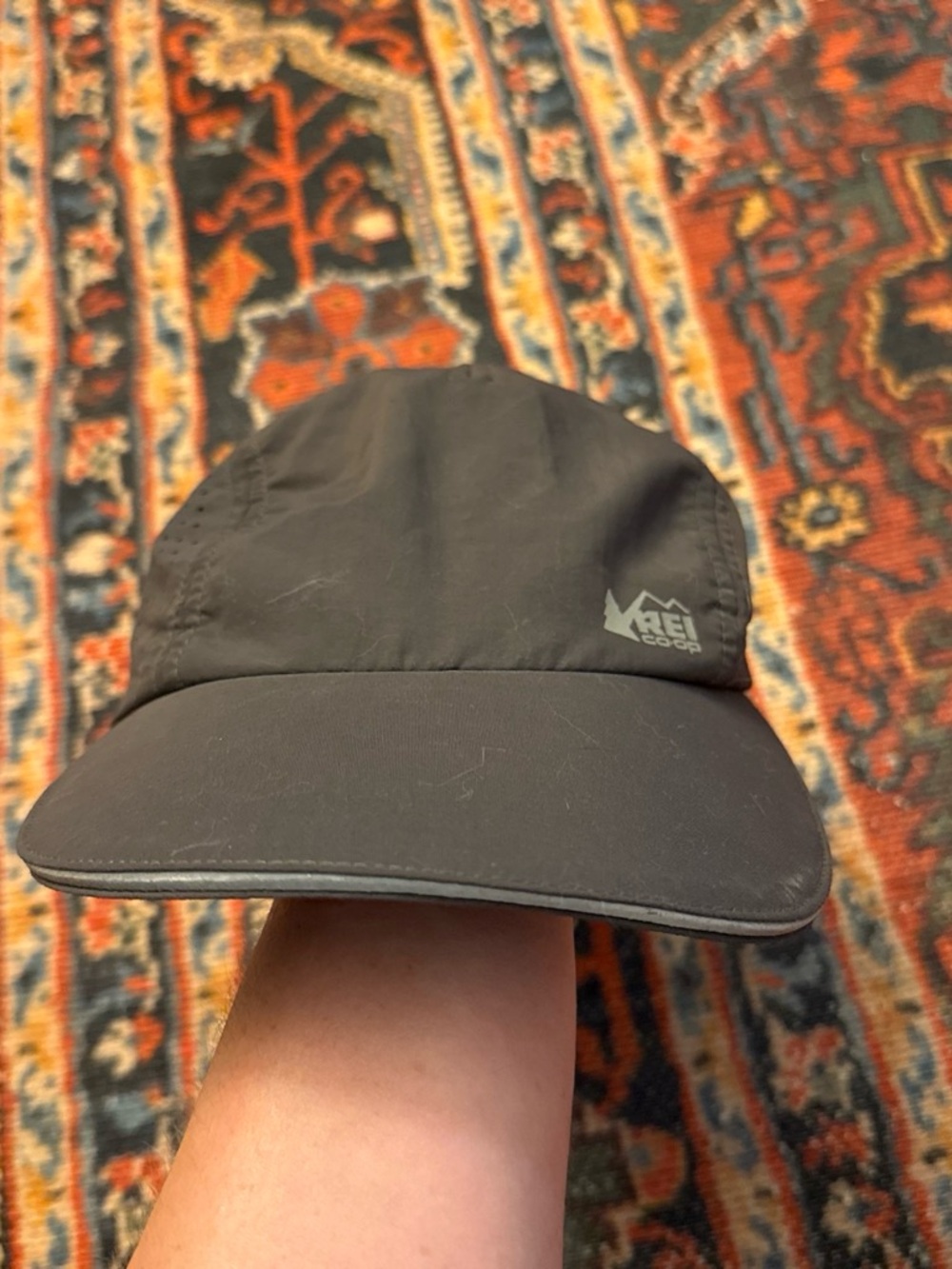 REI Co-op Black Reflective Running Hat